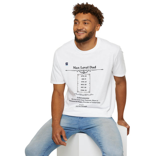 Max Level Dad RPG T-Shirt - Epic Geek Gear!