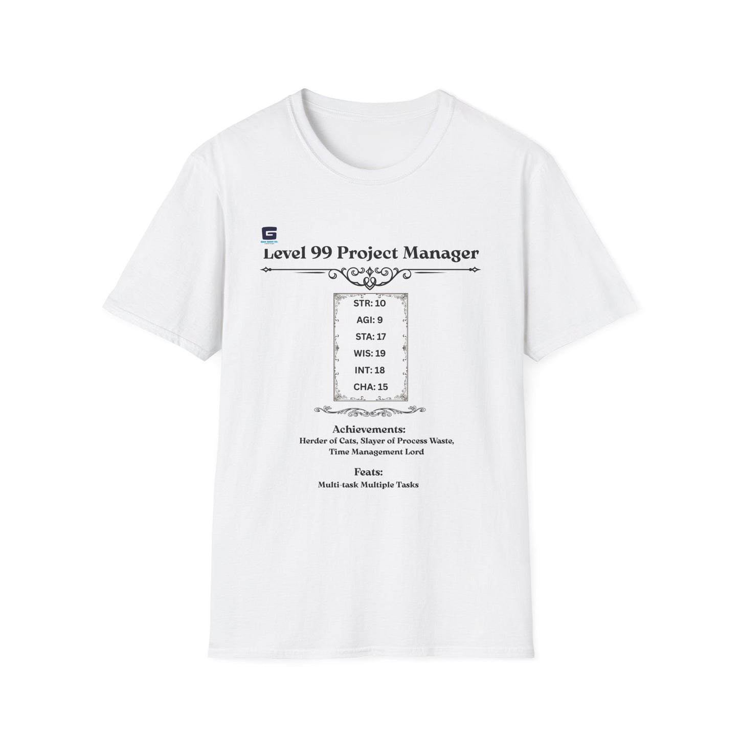 Level 99 Project Manager T-Shirt, Funny Gift for Project Managers, Gamer T-Shirt, Unique Job Humor Shirt, Quest Log Tee