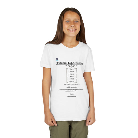 Youth Tutorial Level RPG T-shirt, Epic Geek Gear for Kids! LitRPG and Tabletop Fan Tee's