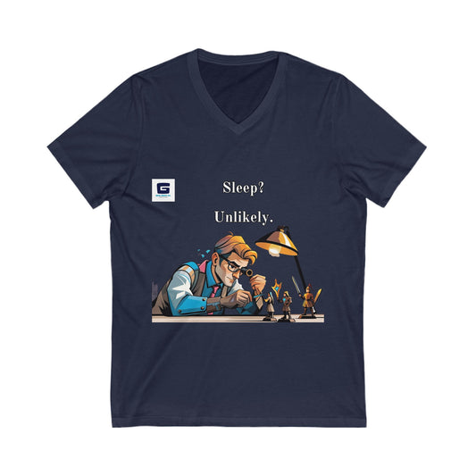 Epic Geek Gear for Miniature Painters! RPG Lovers. Nerds and Geeks. V-Neck Tee perfect for sleep deprived geek artists!  Great Gift for the Geek in your life!